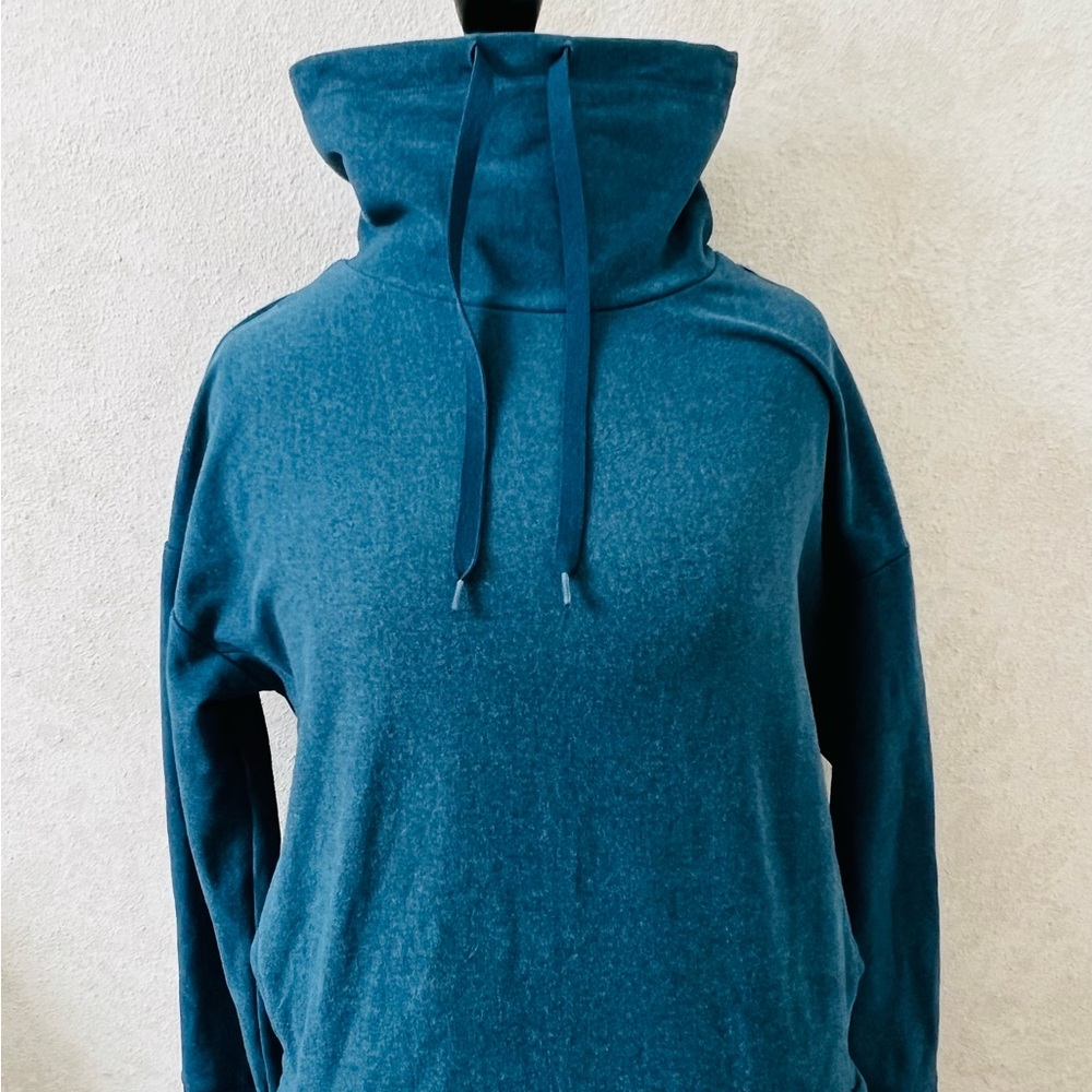 RBX Women’s Cowl neck, blue sweatshirt pullover, great condition, so comfortable